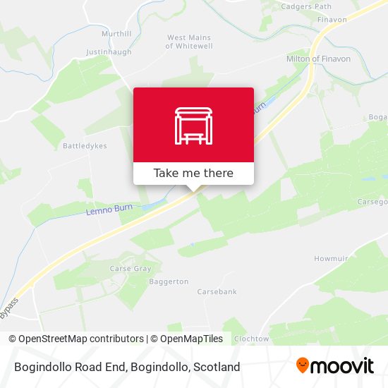 Bogindollo Road End, Bogindollo map