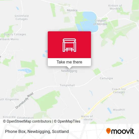 Phone Box, Newbigging map
