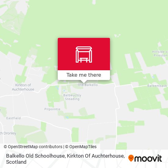Balkello Old Schoolhouse, Kirkton Of Auchterhouse map