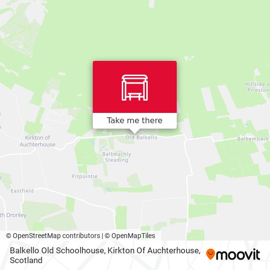 Balkello Old Schoolhouse, Kirkton Of Auchterhouse map
