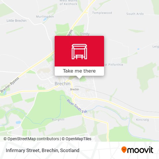 Infirmary Street, Brechin map