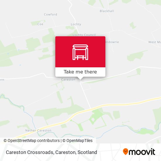 Careston Crossroads, Careston map
