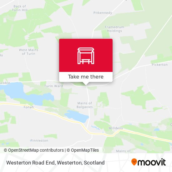 Westerton Road End, Westerton map
