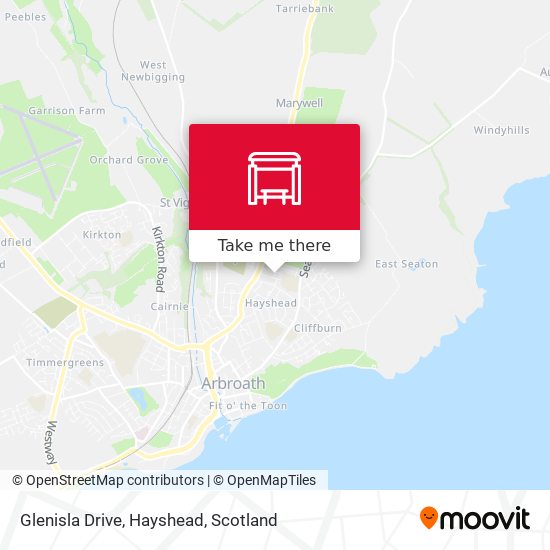 Glenisla Drive, Hayshead map