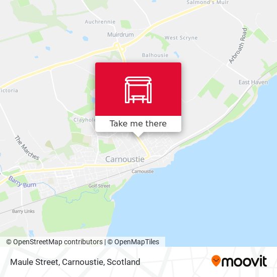 Maule Street, Carnoustie map