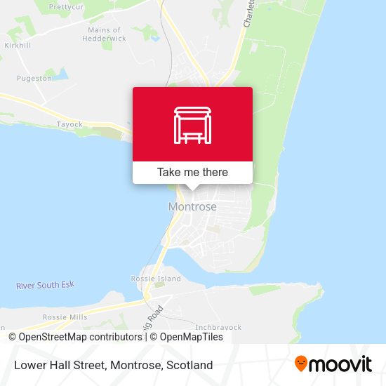 Lower Hall Street, Montrose map