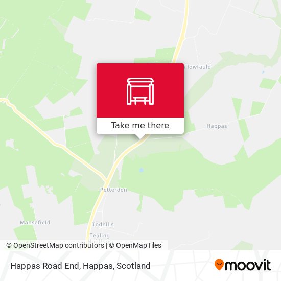 Happas Road End, Happas map