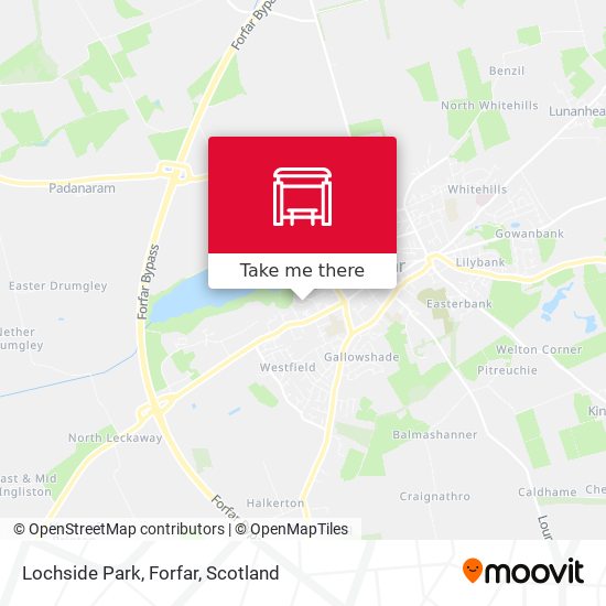 Lochside Park, Forfar map