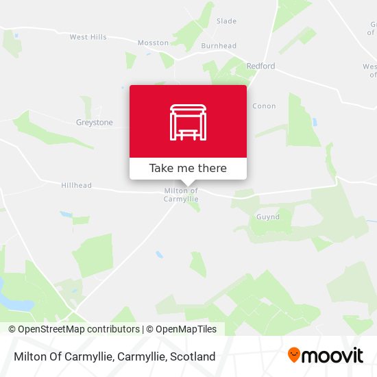 Milton Of Carmyllie, Carmyllie map