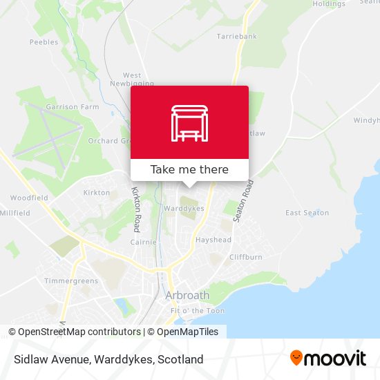Sidlaw Avenue, Warddykes map