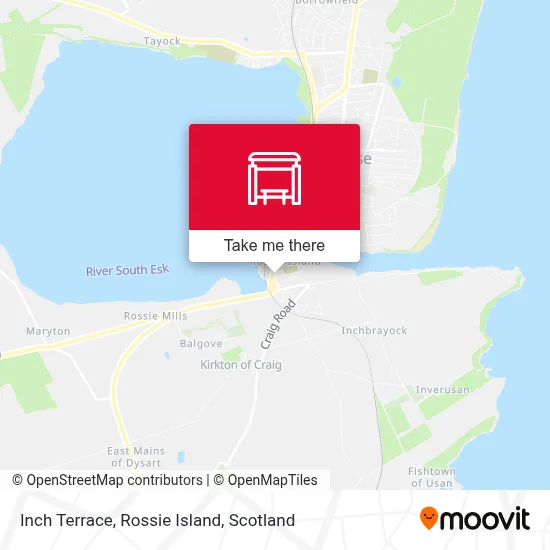 Inch Terrace, Rossie Island map