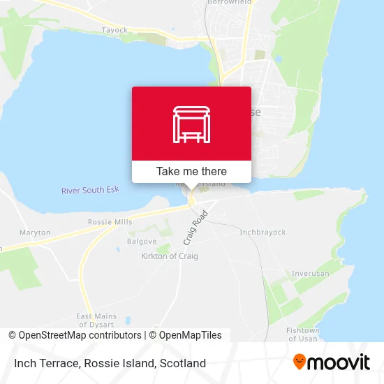 Inch Terrace, Rossie Island map