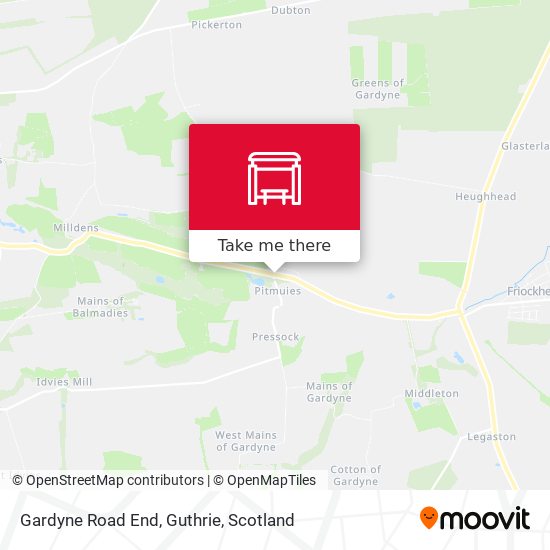 Gardyne Road End, Guthrie map