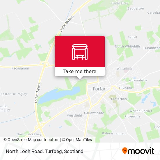 North Loch Road, Turfbeg map
