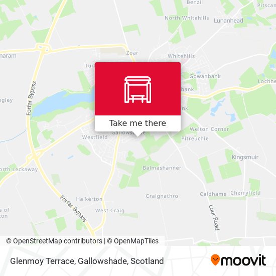 Glenmoy Terrace, Gallowshade map
