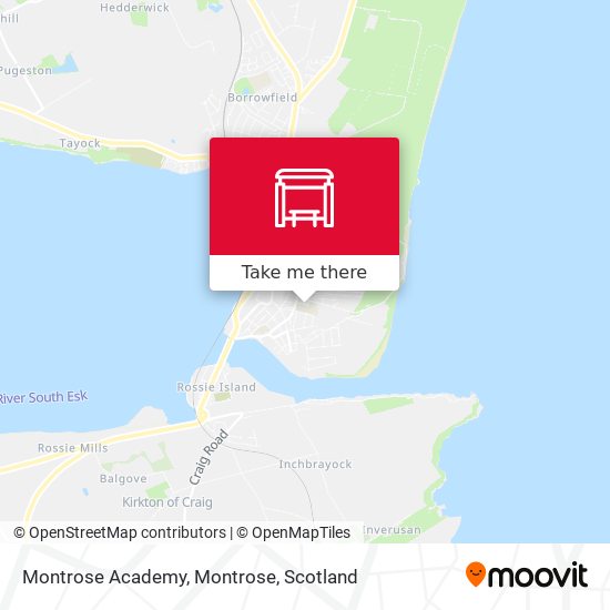 Montrose Academy, Montrose map