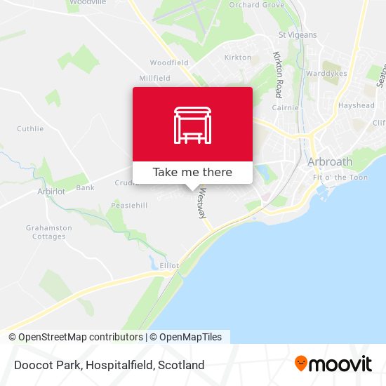 Doocot Park, Hospitalfield map