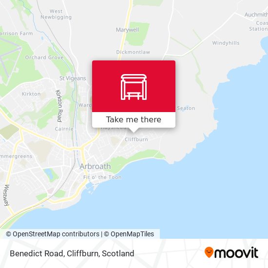 Benedict Road, Cliffburn map