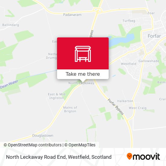 North Leckaway Road End, Westfield map