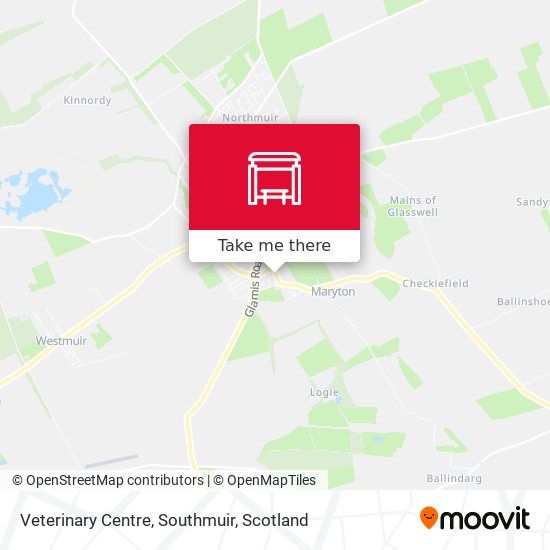 Veterinary Centre, Southmuir map