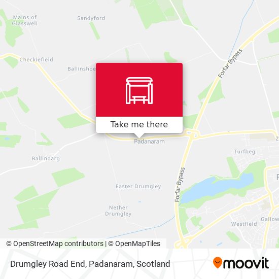 Drumgley Road End, Padanaram map