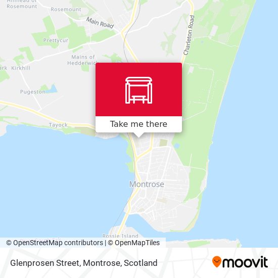 Glenprosen Street, Montrose map