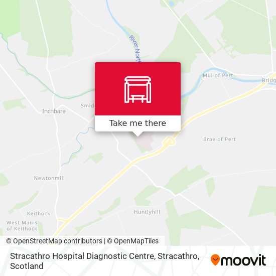 Stracathro Hospital Diagnostic Centre, Stracathro map