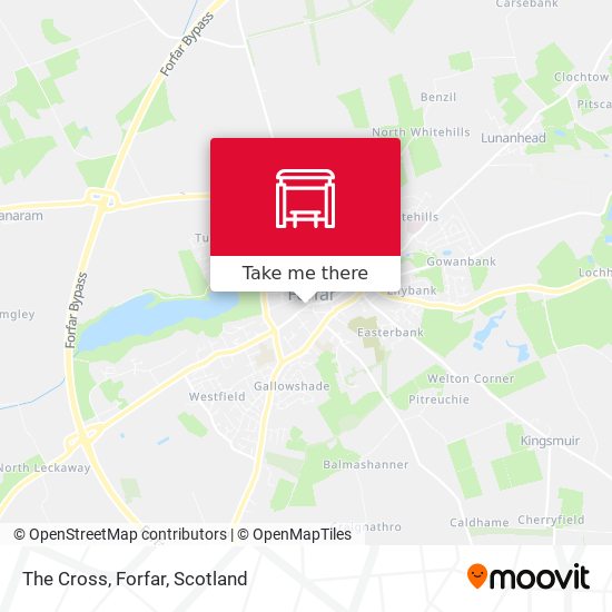 The Cross, Forfar map