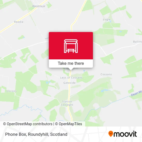 Phone Box, Roundyhill map