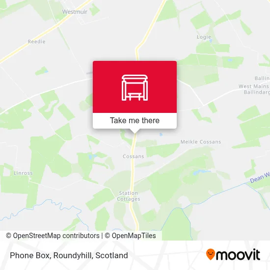 Phone Box, Roundyhill map