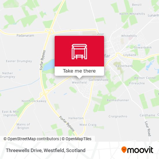 Threewells Drive, Westfield map