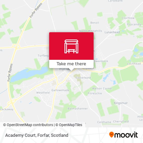 Academy Court, Forfar map