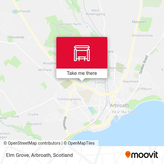 Elm Grove, Arbroath map