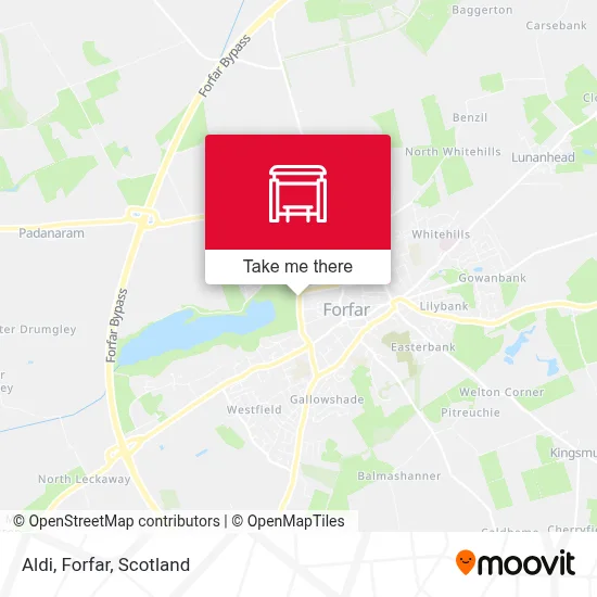 Aldi, Forfar map