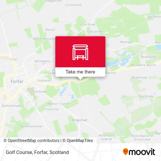 Golf Course, Forfar map