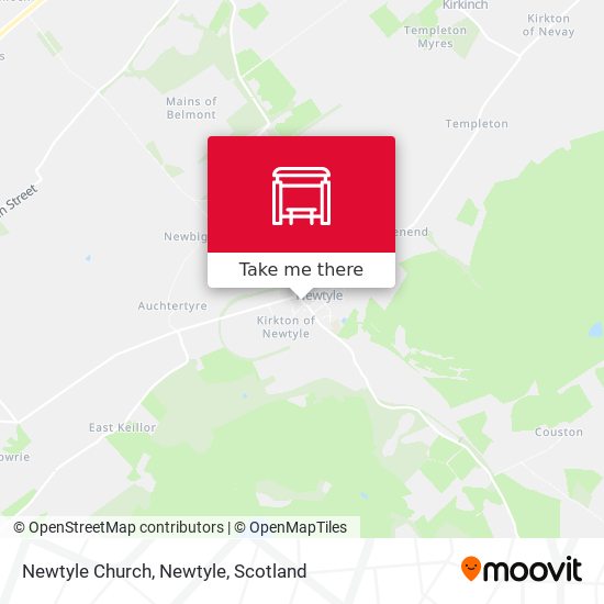 Newtyle Church, Newtyle map