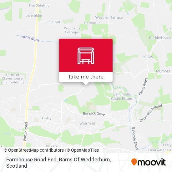 Farmhouse Road End, Barns Of Wedderburn map