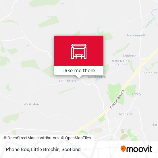Phone Box, Little Brechin map