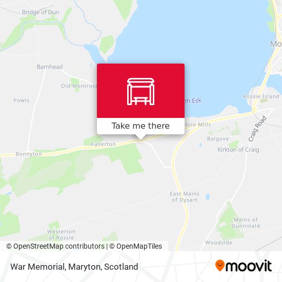 War Memorial, Maryton map
