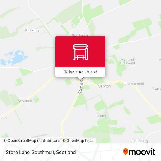 Store Lane, Southmuir map