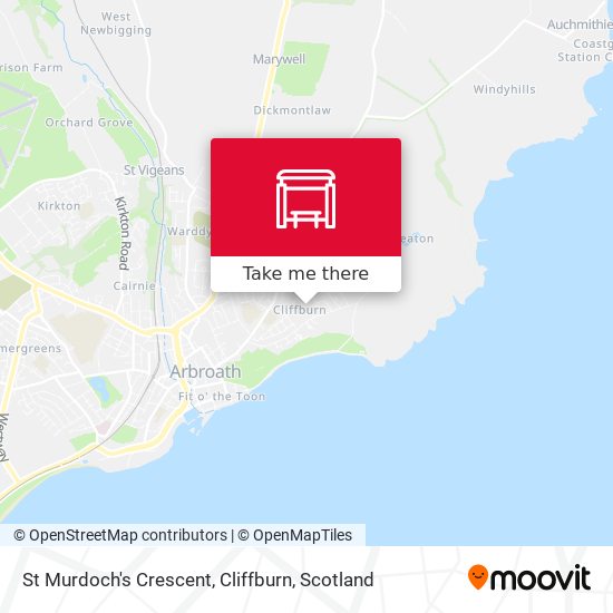 St Murdoch's Crescent, Cliffburn map