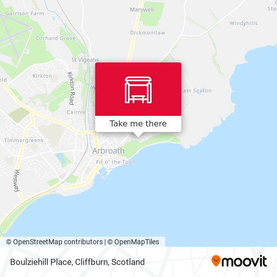 Boulziehill Place, Cliffburn map