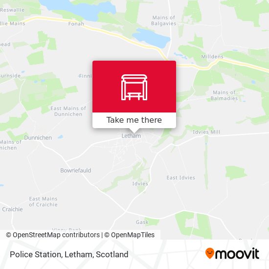 Police Station, Letham map