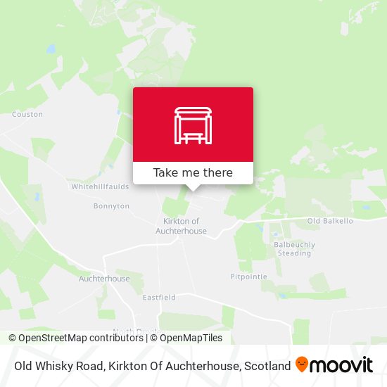 Old Whisky Road, Kirkton Of Auchterhouse map