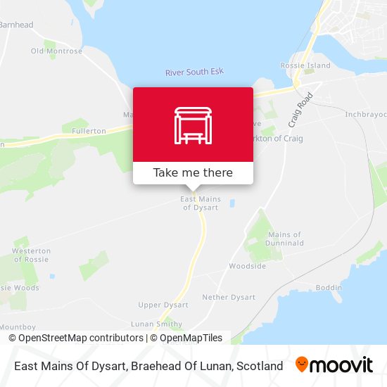 East Mains Of Dysart, Braehead Of Lunan map