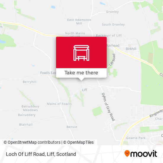 Loch Of Liff Road, Liff map