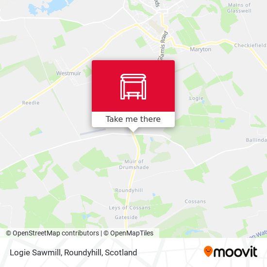 Logie Sawmill, Roundyhill map