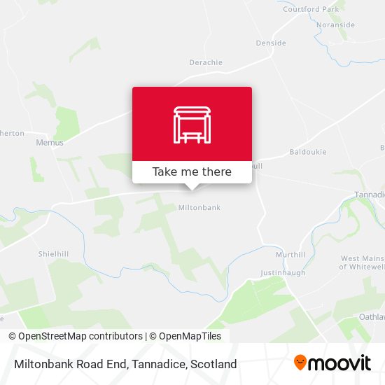 Miltonbank Road End, Tannadice map