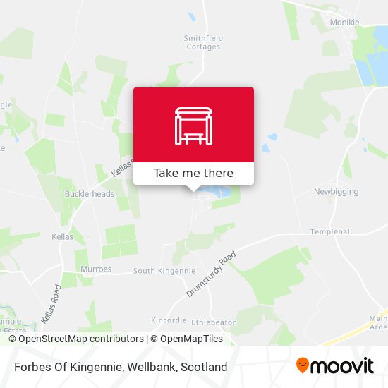 Forbes Of Kingennie, Wellbank map