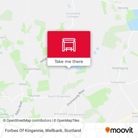 Forbes Of Kingennie, Wellbank map